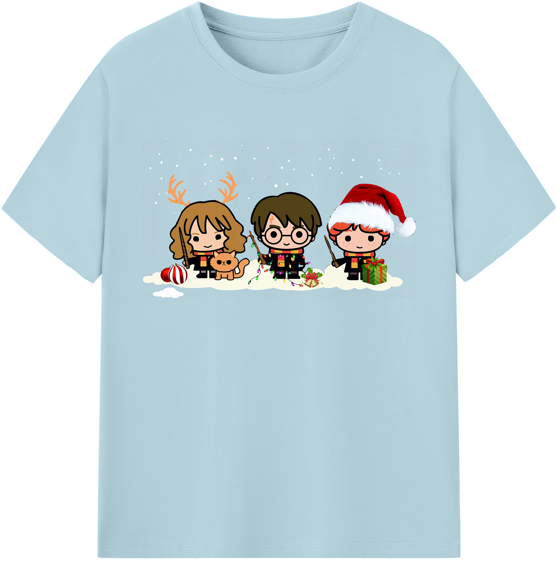 （画像用） Harry Potter ハリー・ポッターシリーズ 綿100％半袖Tシャツ（フロントプリント）